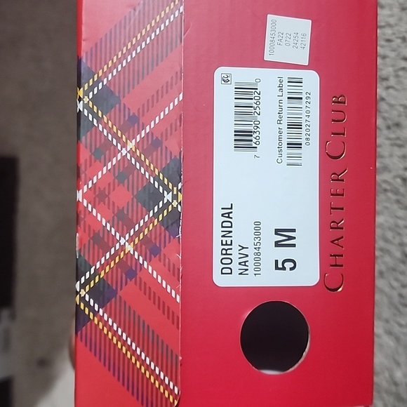 Charter Club DORENDA Moccasin Slippers Flats Women's Shoes Loafers (NAVY) - Picture 2 of 2